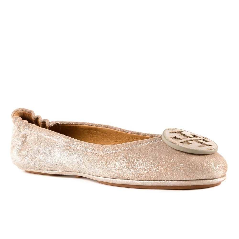 Tory Burch Metallic Minnie Flat